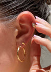 Bolt Stud Earrings - Gold
