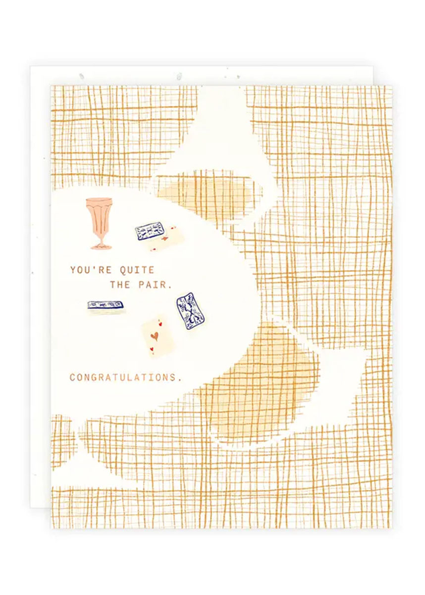 Quite The Pair Wedding Card
