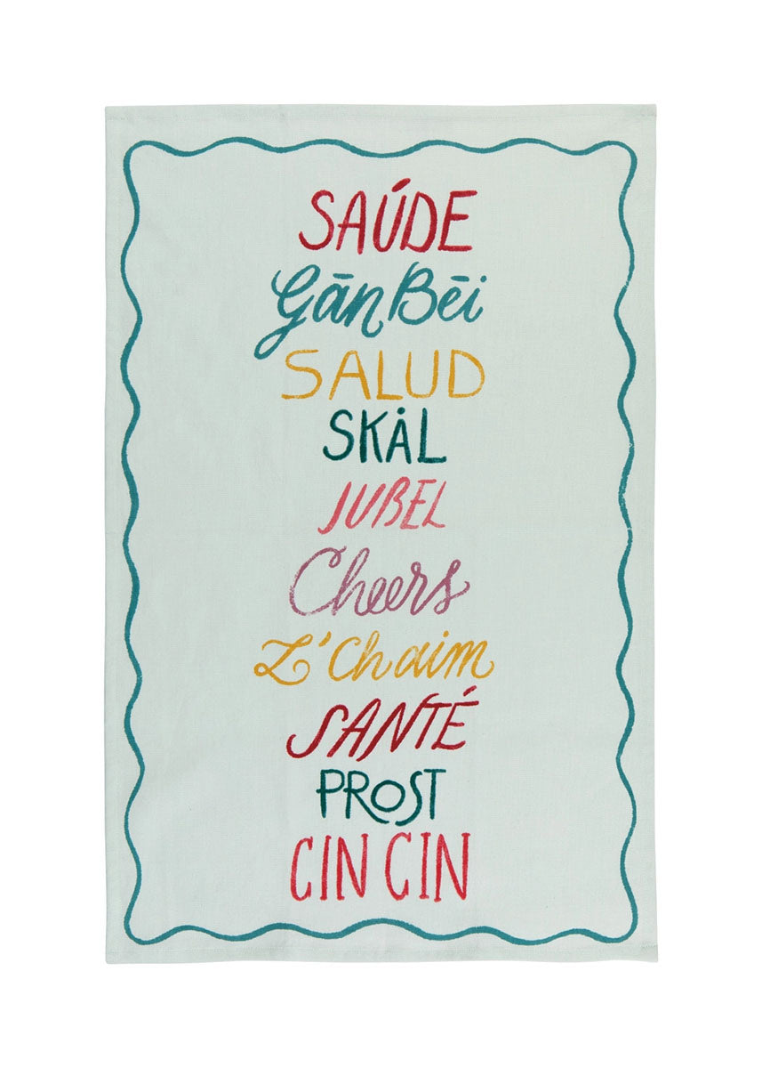 Cheers All Around Dish Towel