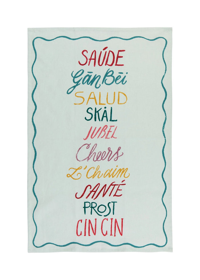 Cheers All Around Dish Towel