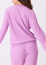 Seeing Stripes Long Sleeve Top - Lilac