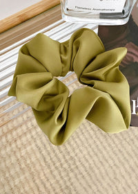 Jumbo Silk Scrunchie - Green