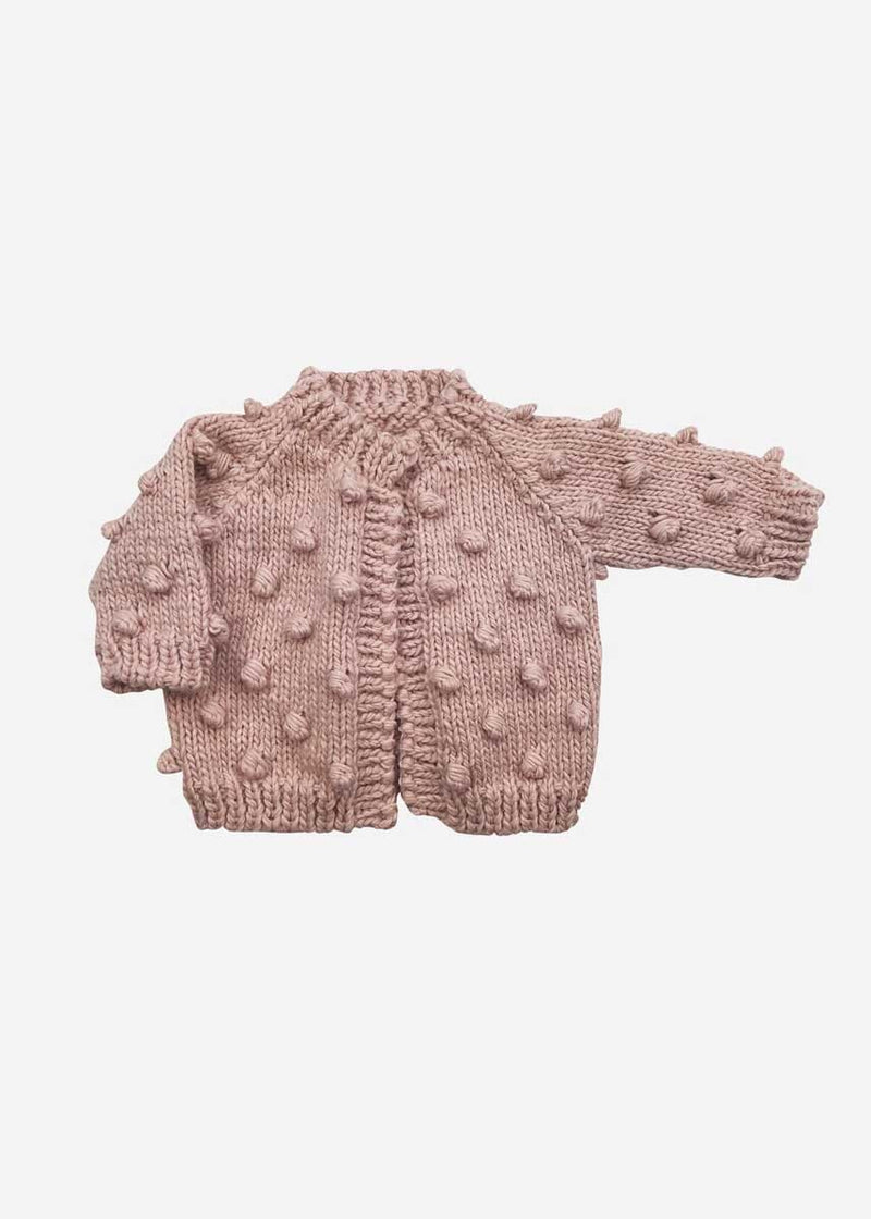 Popcorn Cardigan - Blush