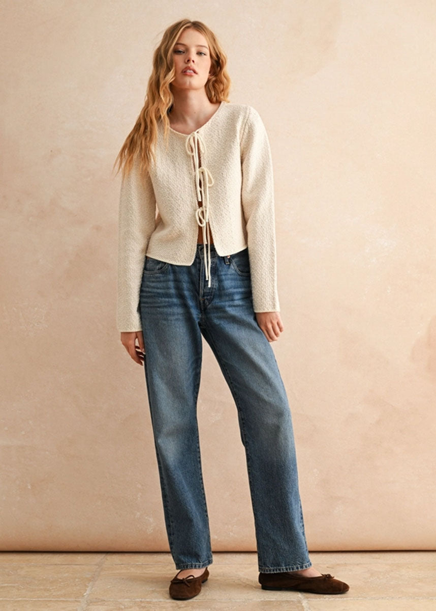 Mira Tie-Front Top - Cream – Alice & Wonder