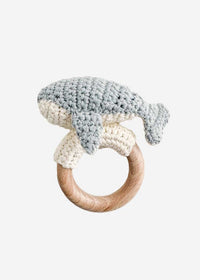 Crochet Whale Rattle Teether