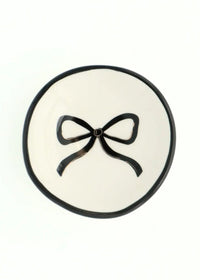 Black Bow Ring Dish