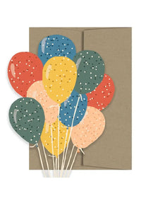 Party Balloons Card