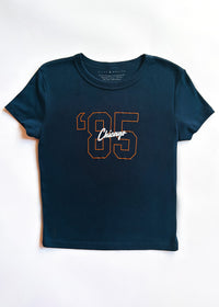 '85 Chicago Baby Tee - Navy