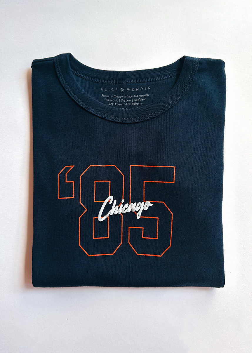 '85 Chicago Baby Tee - Navy