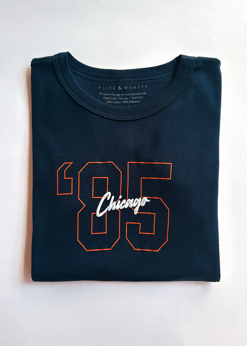 '85 Chicago Baby Tee - Navy