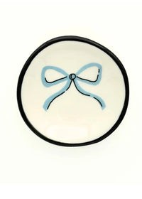 Pastel Blue Bow Ring Dish