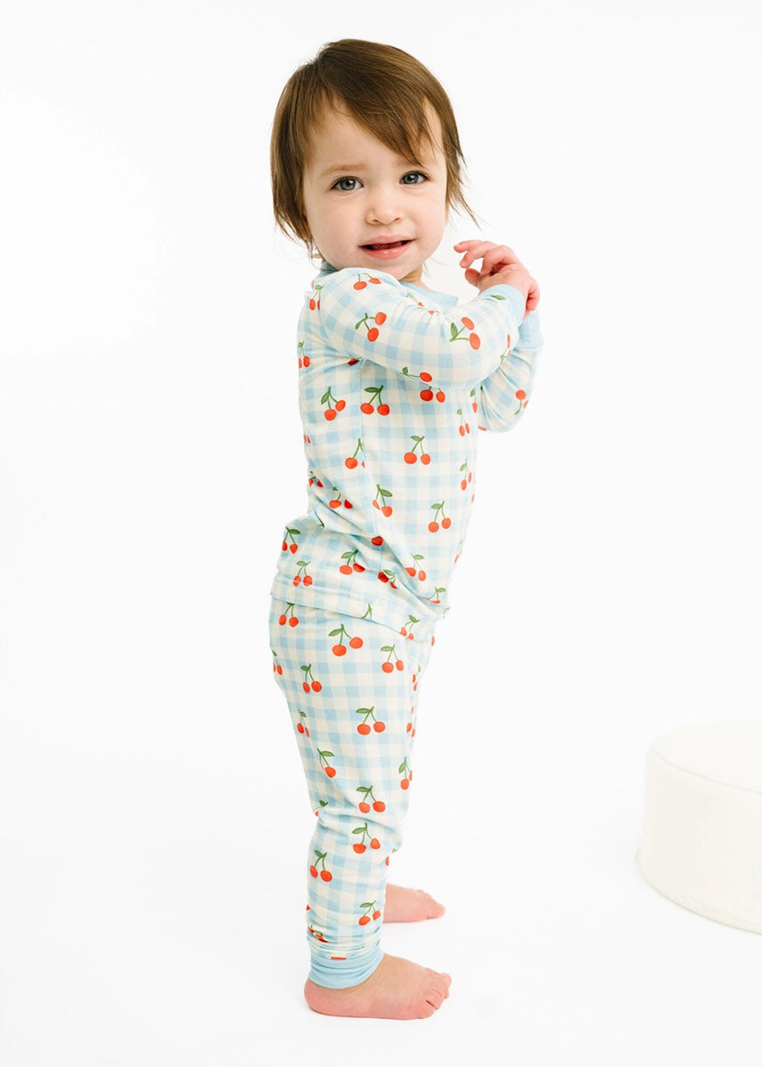 Bamboo Two-Piece Jammies Set - Cherry Picnic