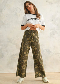 Aimee Lou Camo Print Pants