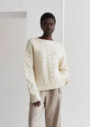 Joie Cable Knit Sweater - Pearl