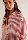 Freddie Striped Shirt - Coral Combo