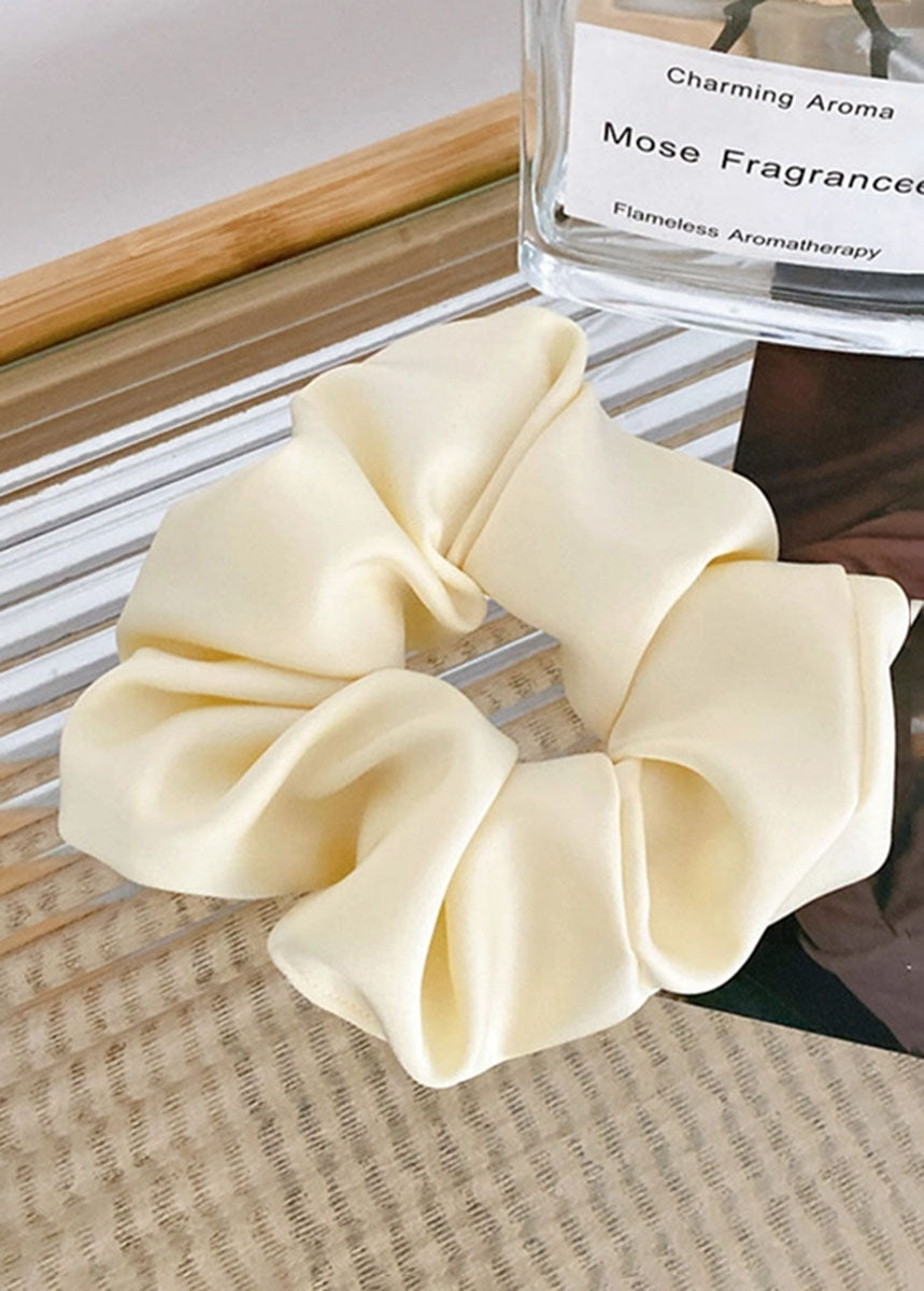 Jumbo Silk Scrunchie - Yellow