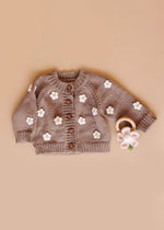 Flower Cardigan - Tan