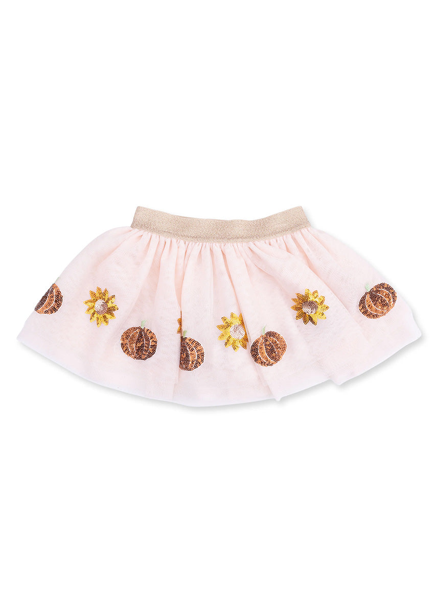 Tutu Skirt With Bike Shorts - Pink Pumpkins