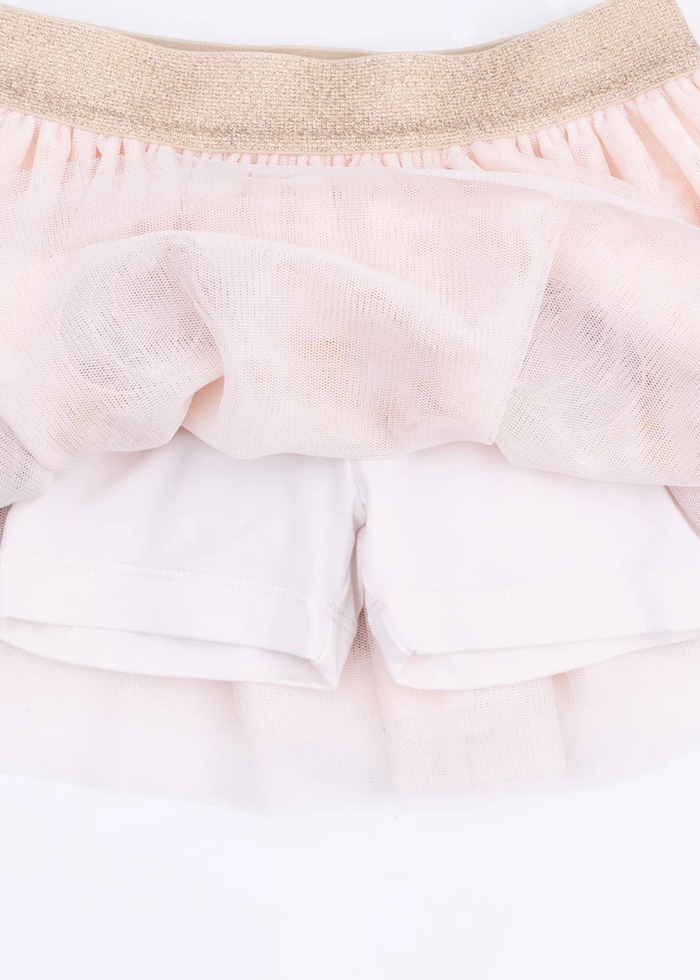Tutu Skirt With Bike Shorts - Pink Pumpkins