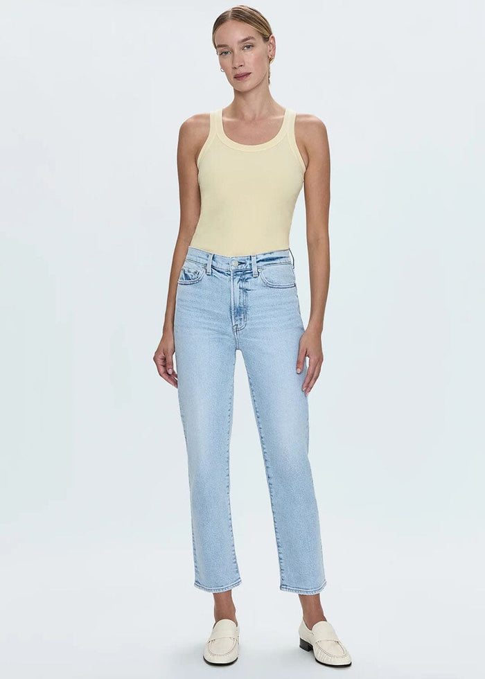 Charlie High Rise Classic Straight Ankle - Sun-Kissed