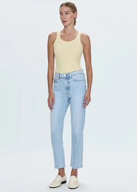 Charlie High Rise Classic Straight Ankle - Sun-Kissed