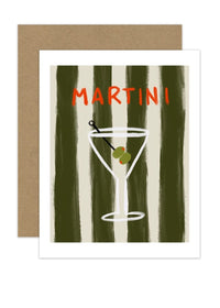 Martini Greeting Card