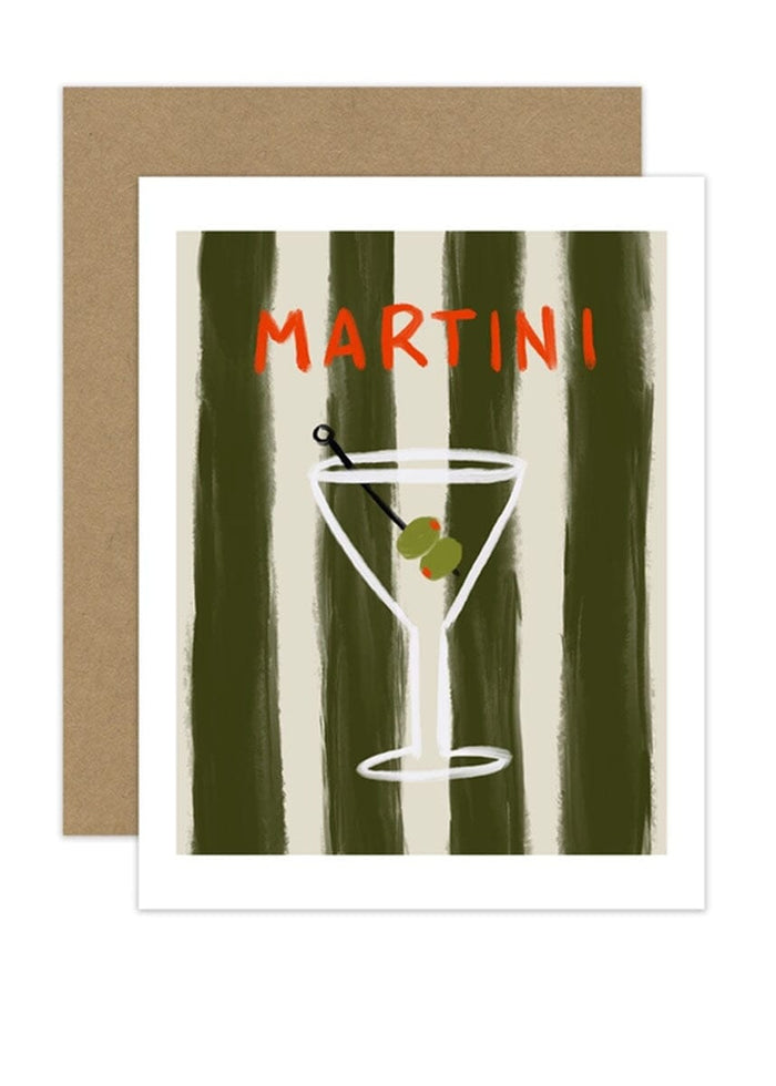 Martini Greeting Card