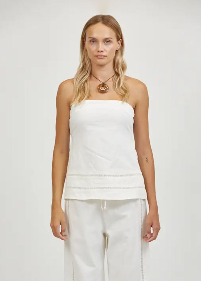 Siena Strapless Top - Off-White
