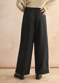 Wrenley Stripe Panel Pant - Black