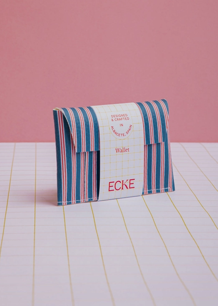 Dark Blue Stripes Wallet