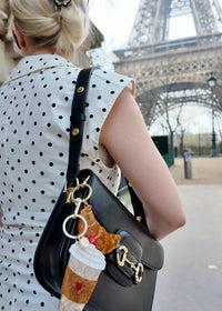 Coffee Cup Bag Charm Keychain