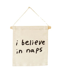 I Believe In Naps Hang Sign
