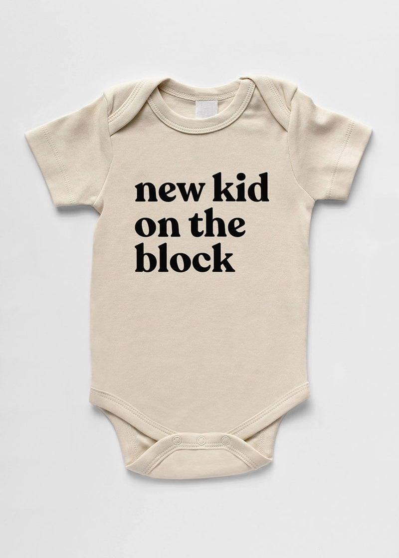 New Kid On The Block Organic Onesie - Cream