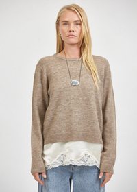 Monroe Crewneck Sweater - Taupe