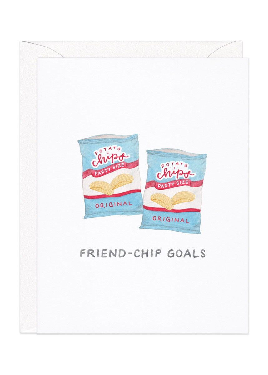 Friend-Chip Goals Greeting Card