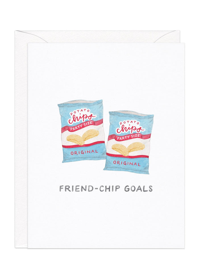 Friend-Chip Goals Greeting Card