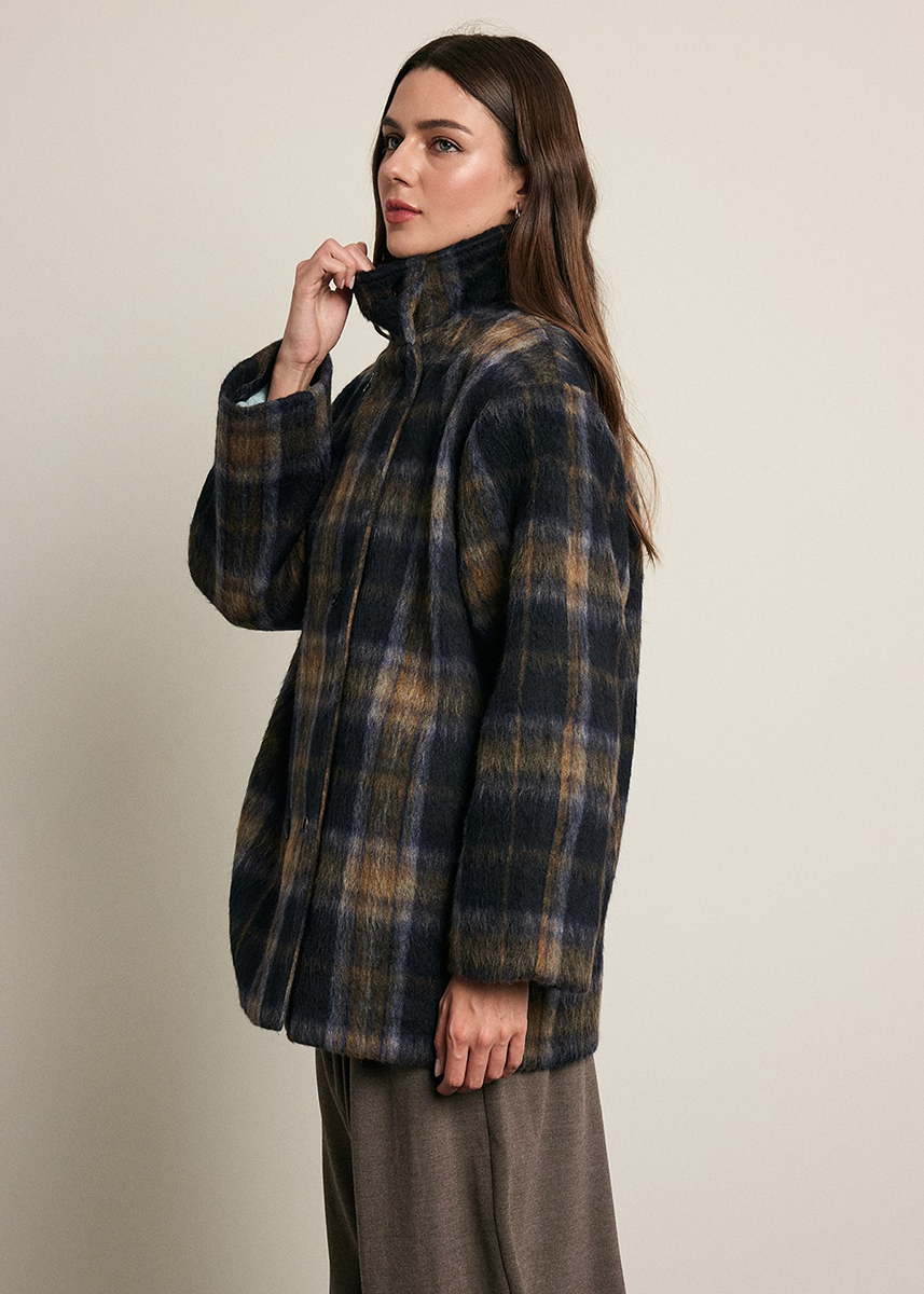 Tara Plaid Jacket - Green Plaid