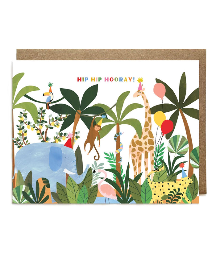 Jungle Party Birthday Card