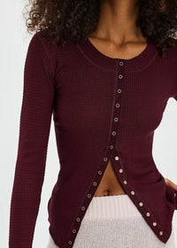 Going Places Knit Top - Acai