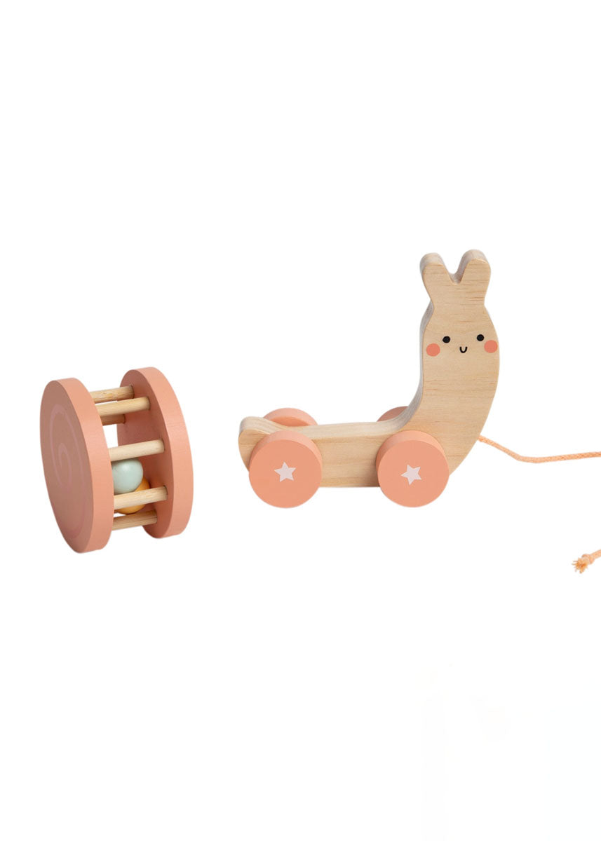 Wooden Snail Pull Along Toy