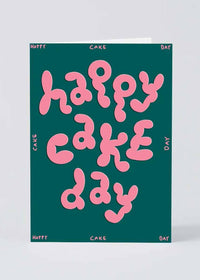 Happy Cake Day Embossed Card