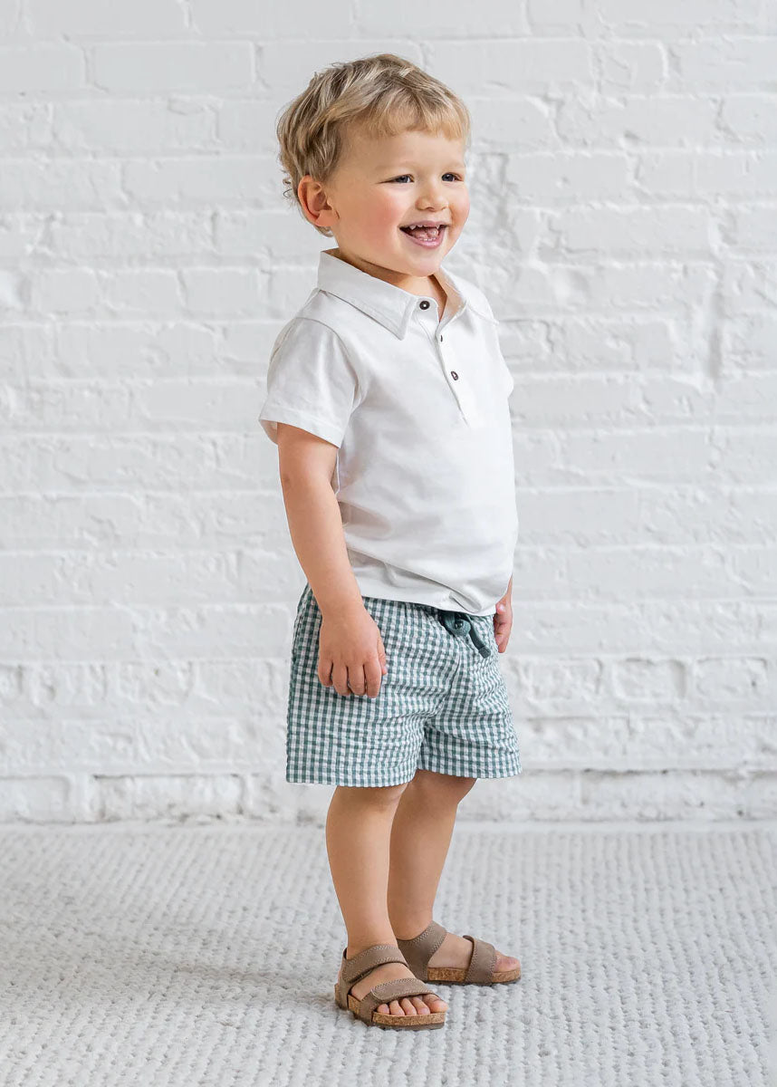 Nixie Seersucker Shorts - Laguna Gingham
