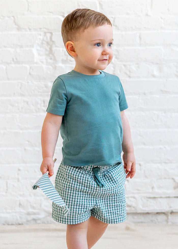 Nixie Seersucker Shorts - Laguna Gingham