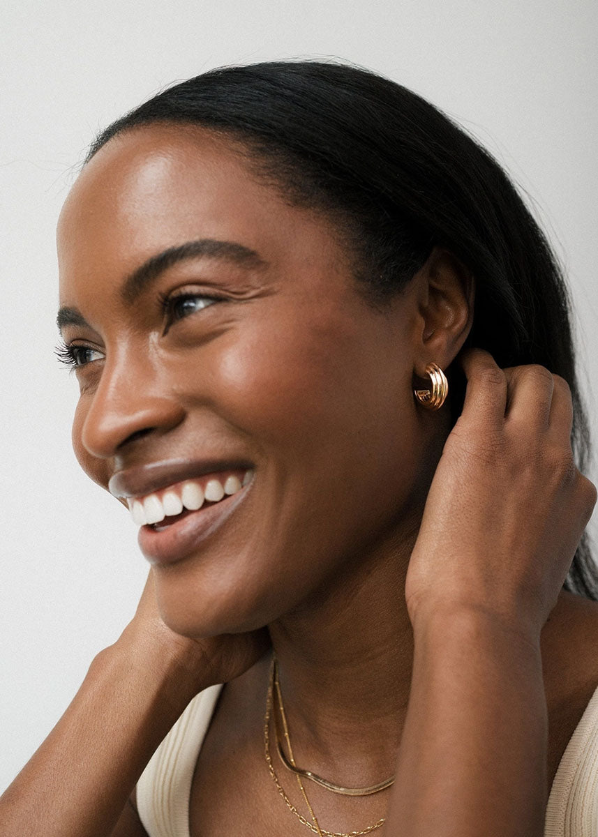 Whitney Hoops - Gold