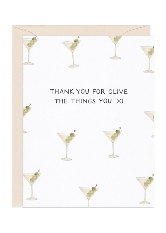 Olive The Things Thank You Card