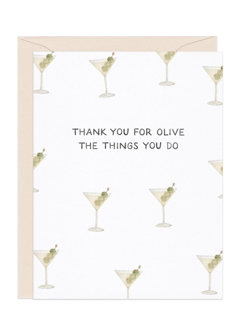 Olive The Things Thank You Card