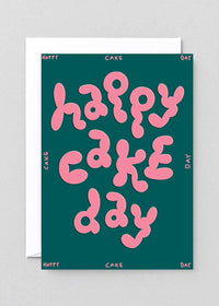 Happy Cake Day Embossed Card