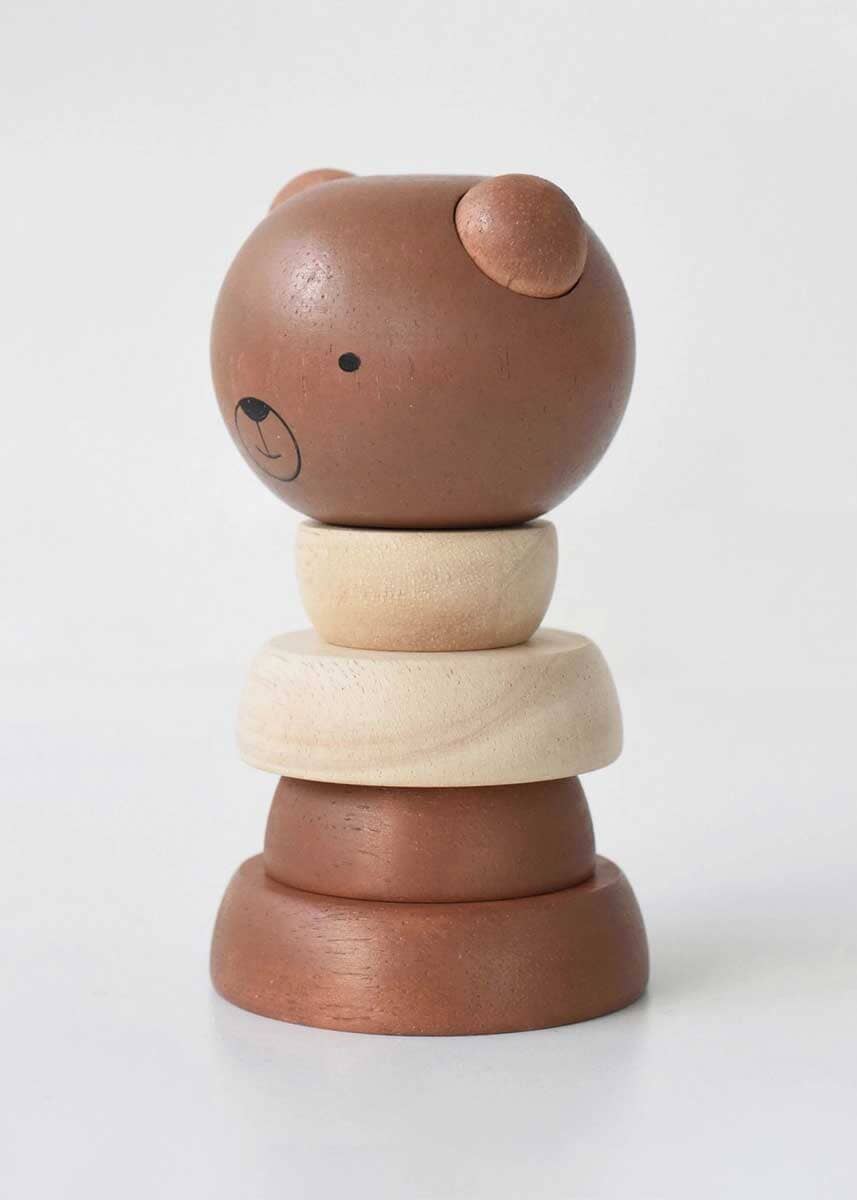 Bear Wood Stacker Toy