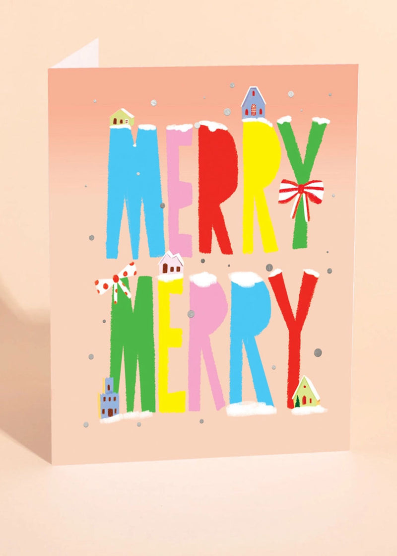 Merry Village Holiday Card