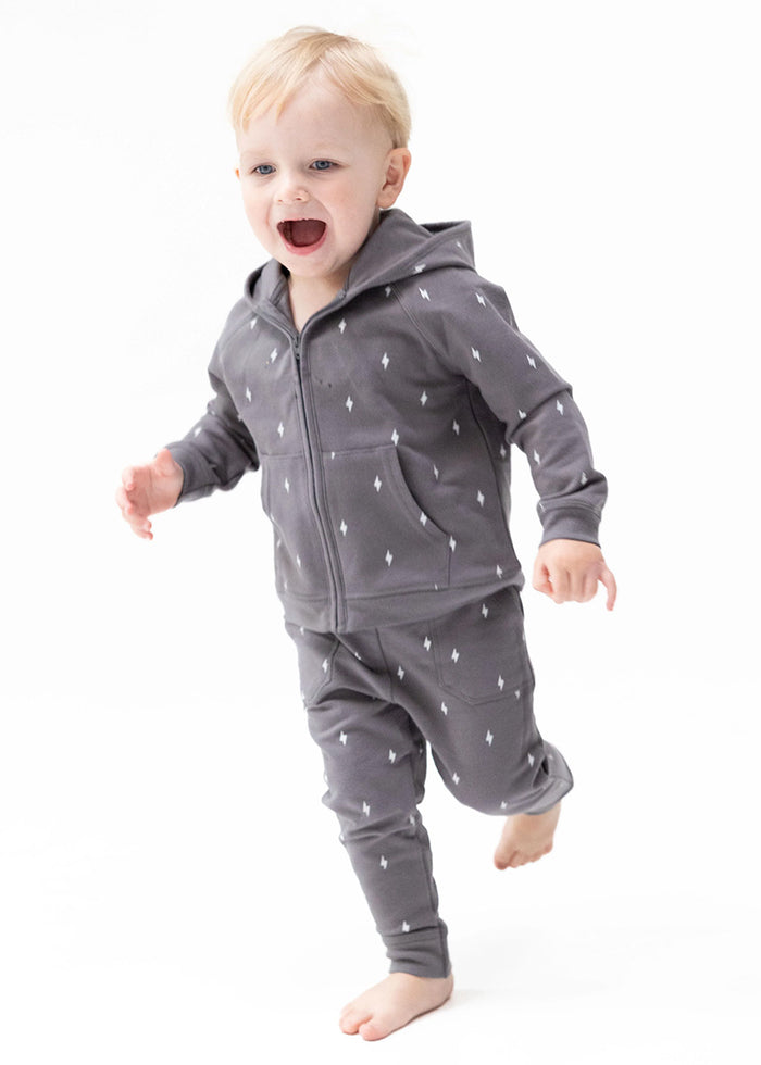 French Terry Jogger - Lightning Bolt